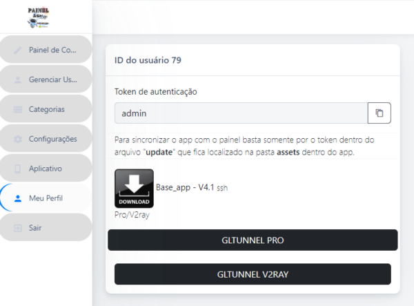 Script Painel GLTunnel = Aplicativos - Imagem 2