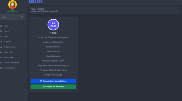 Script Plataforma Web - Streaming Com Pagamento Automático e Cria Revenda - Imagem 4
