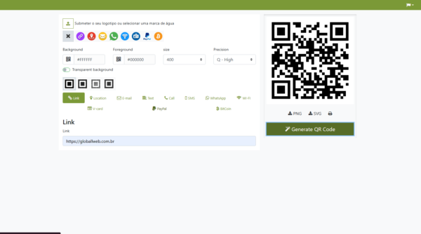 Script Site Gerador De Qrcod Totalmente Funcional E Editável - Imagem 2