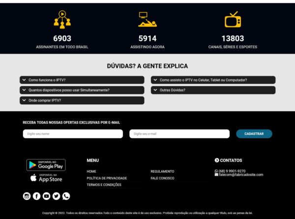 Script Site para TV online em PHP com Painel Administrador - Imagem 3