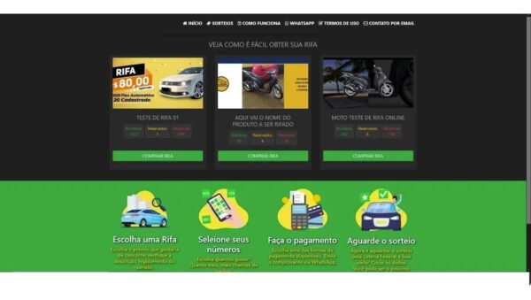 Sistema Rifas Online Script Wordpress Responsivo - Imagem 3