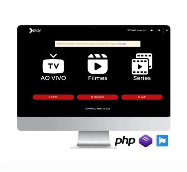 Webplayer para IPTV DNS Ilimitado e com Painel administrativo