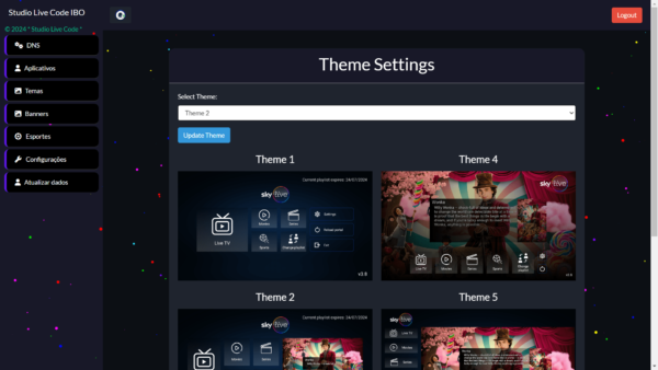 Script IBO Player PRO 3.8 Login Via Usuário e Senha 5 Temas - Imagem 3