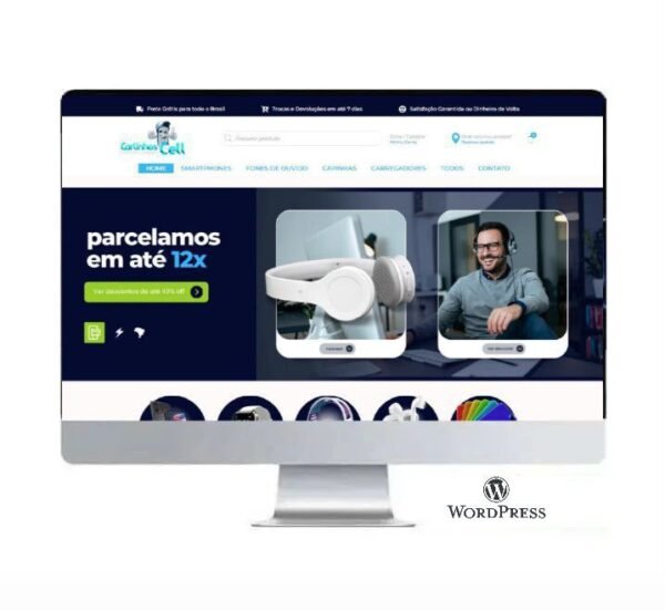 Loja Virtual de Eletrônicos Wordpress Mercado Pago - Paypal-Pix