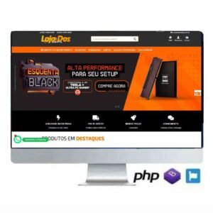 Loja Virtual Em Php Resposiva PagSeguro - Mercado Pago - Paypal - Pix.