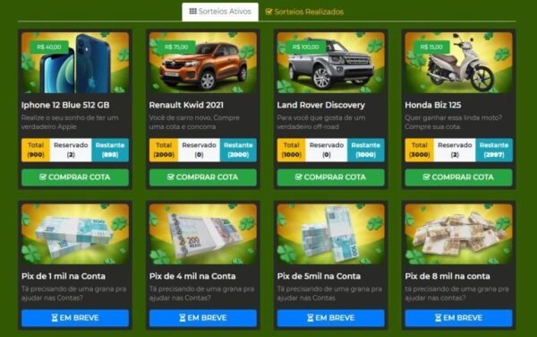 Script Rifa Online em WordPress com Mercado Pago e Pag Seguro - Imagem 2