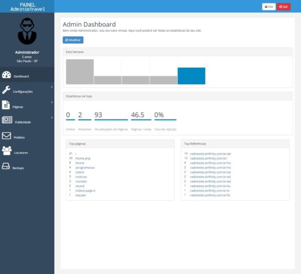 Script Para Web Rádio - Site Responsivo E Administrável - Imagem 2
