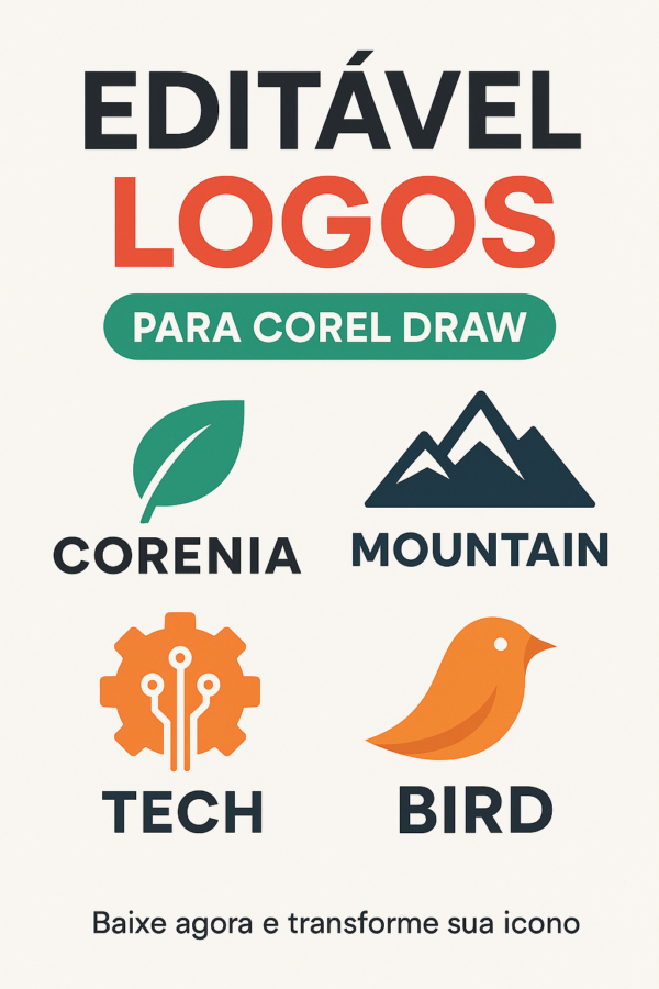 EDITÁVEIS LOGOS PARA COREL DRAW