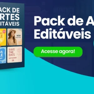 Pack de Artes Editáveis no Canva