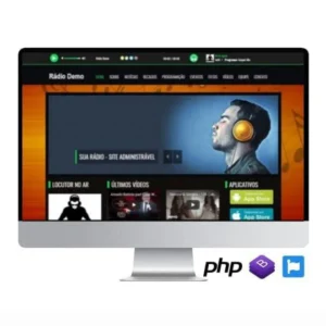 Script Para Web Rádio – Site Responsivo E Administrável